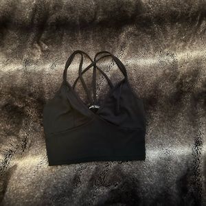 Black Cropped Tank Top